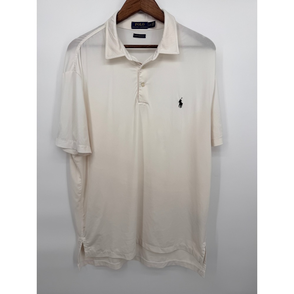 Polo Ralph Lauren Polo Men Large White Good Performance Short Sleeve Pony Logo